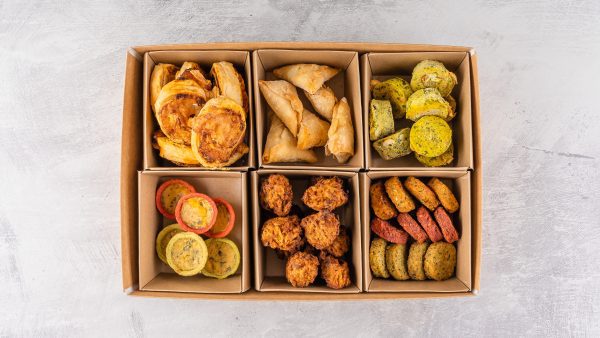 Our catering services can deliver a delicious savoury bites platter to your door